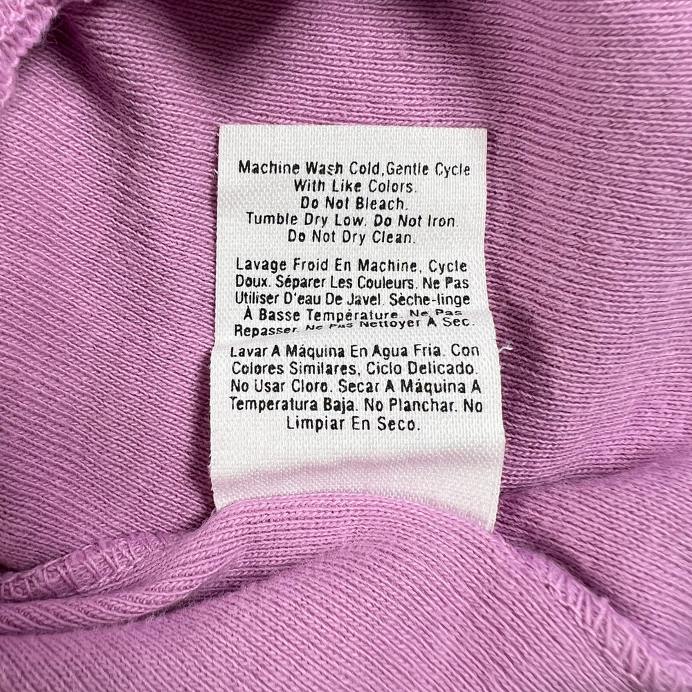 DKNY T-Shirt Women's P/S Orchid Purple Logo Baby Tee Vintage 90s Made in USA NWT - Picture 6 of 9